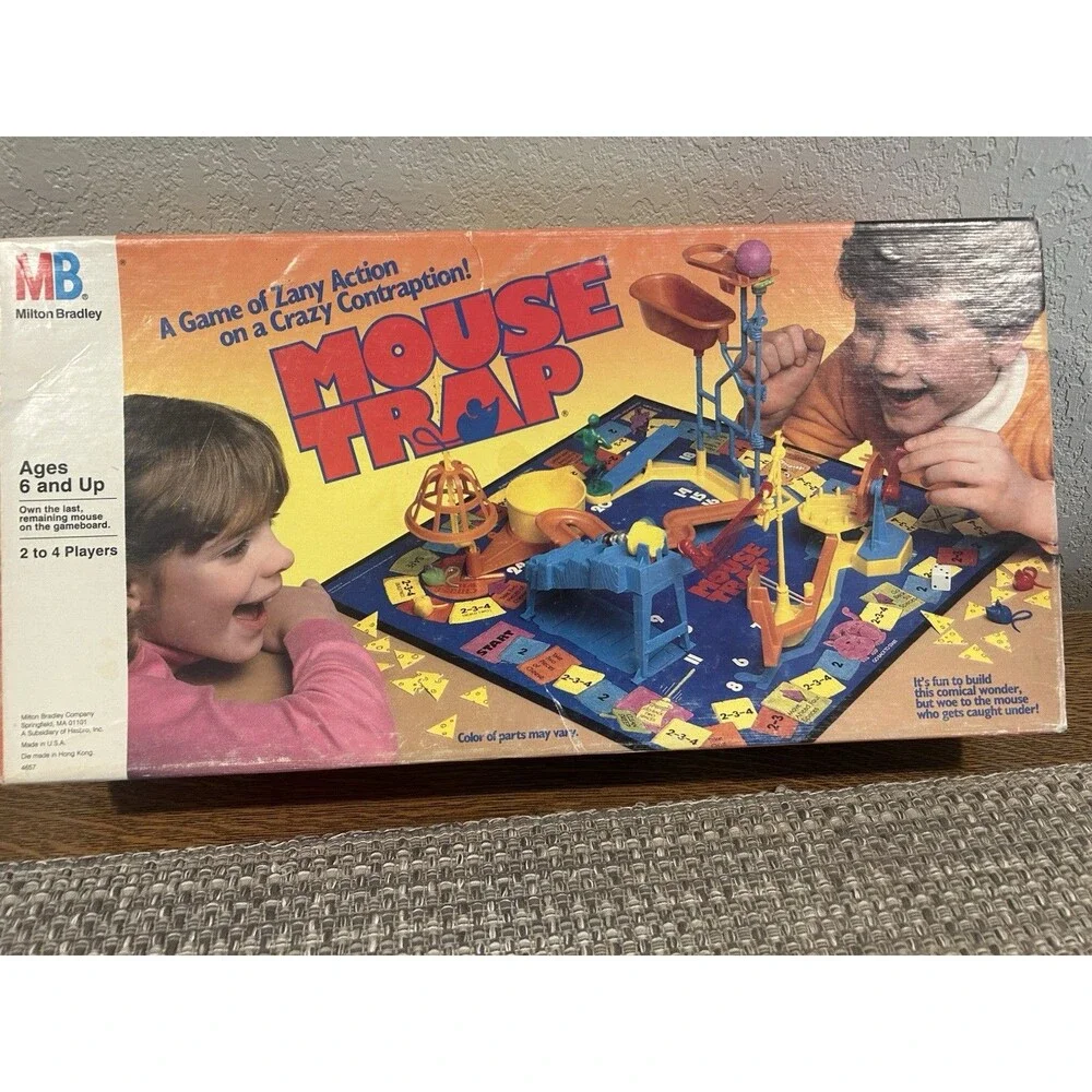 Vintage Mouse Trap Board Game 1986 Milton Bradley Classic Board Game